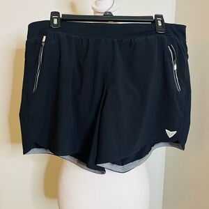 KORSA by RoadRunner black Sports Running Shorts - XL